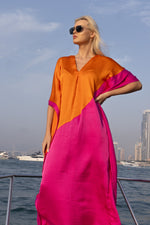 Saffron glow kaftan